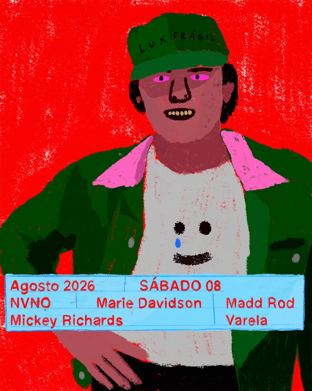 NVNO, Marie Davidson, Madd Rod, Mickey Richards, Varela at Lux Frágil flyer